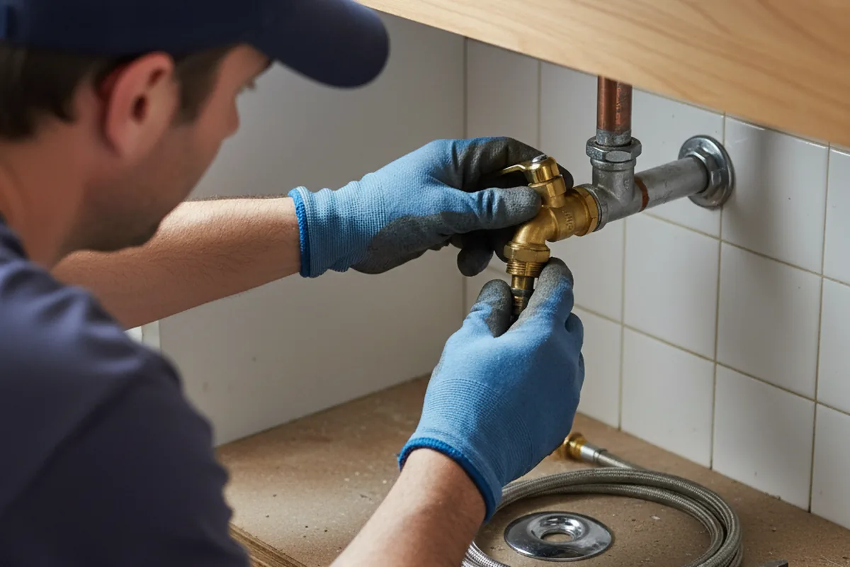 Shutoff valve and fitting work during Emergency Plumbing in Buffalo